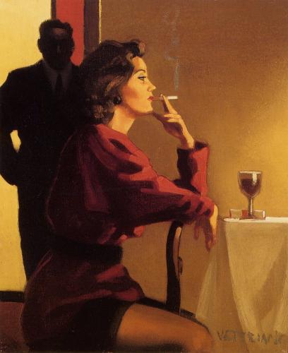 Woman with red wineglass